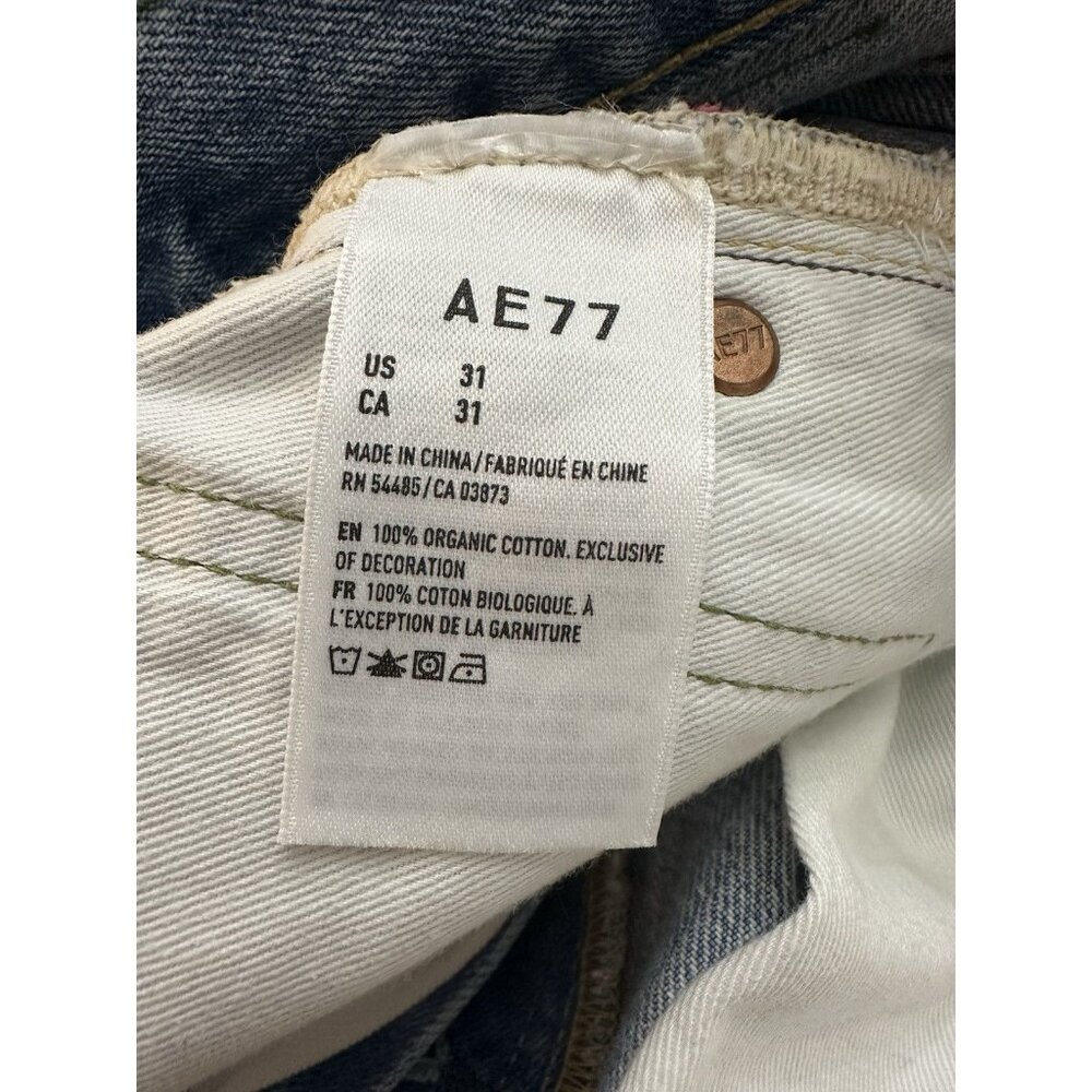 AE77 The Classic Cut Off Jean Shorts Size 31 NWT $148 Premium Denim - Picture 3 of 8